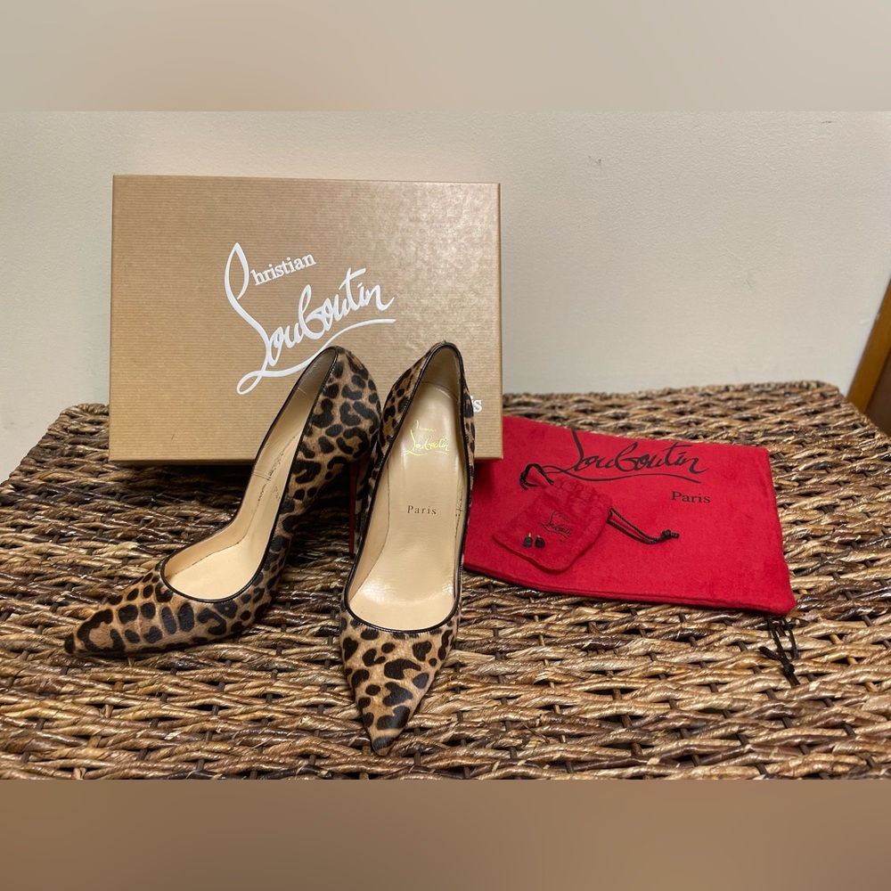 Christian Louboutin So Kate Cheetah Print Pumps